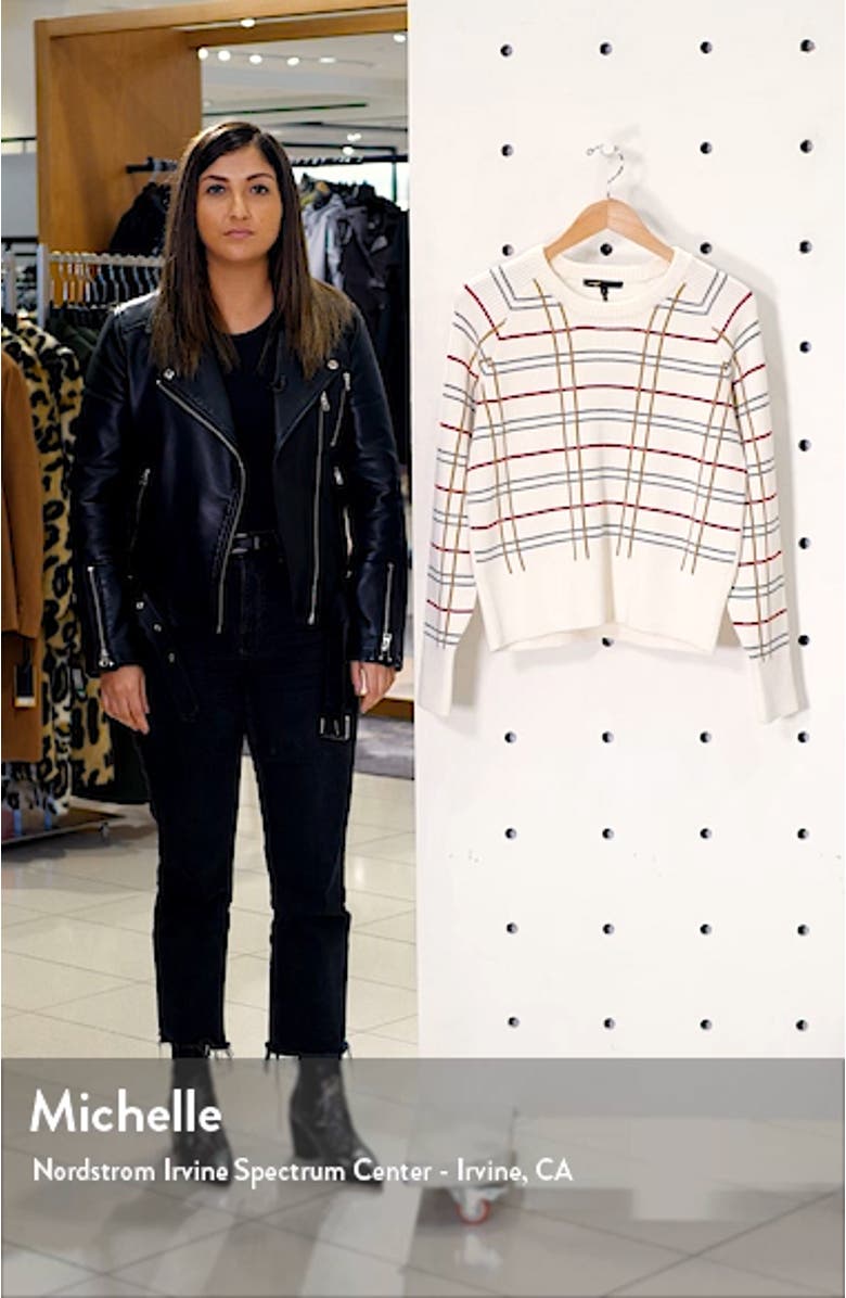 ur Plaid Wool Blend Sweater, sales video thumbnail