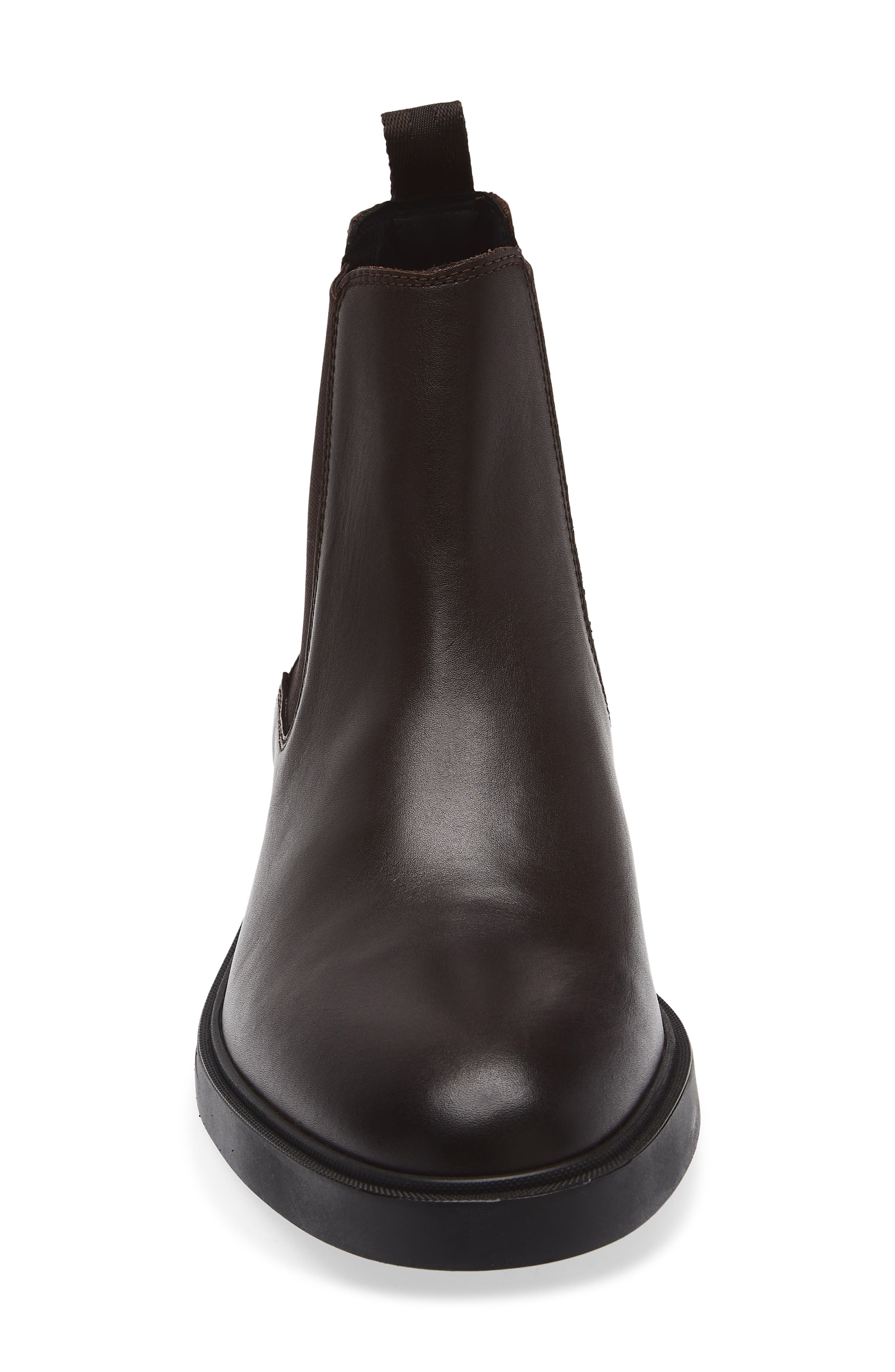 BOSS Calev Chelsea Boot, Alternate, color, Dark Brown