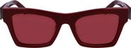 FERRAGAMO Prisma 52mm Rectangular Sunglasses