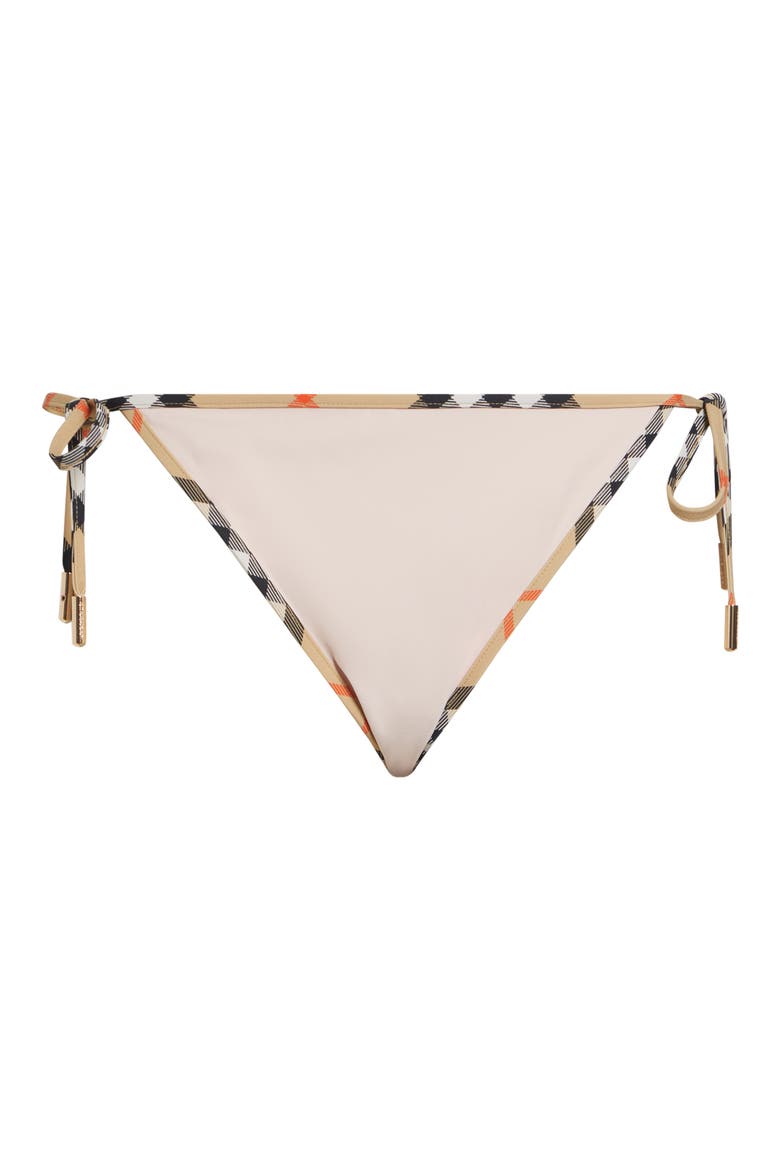 Mata Check Trim Sting Bikini Bottoms, Alternate, color, BOUQUET