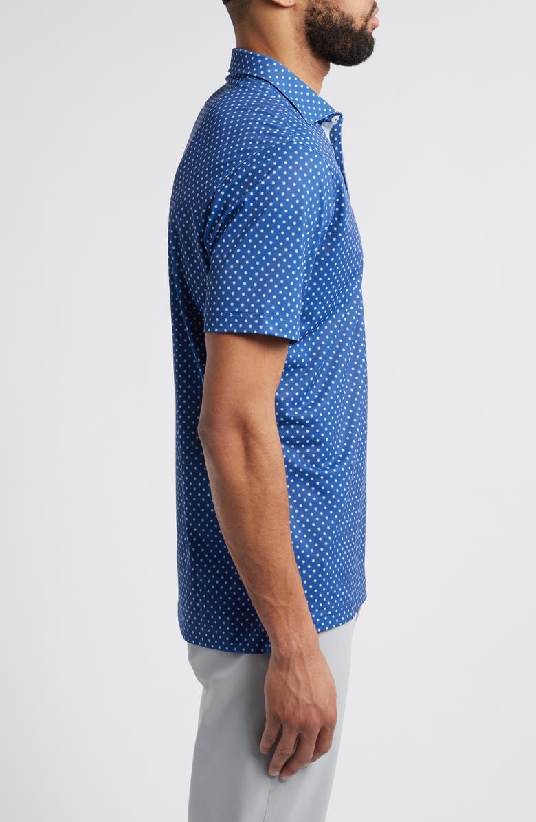 johnnie-O Daisy Neat Floral PREP-FORMANCE Golf Polo, Alternate, color, Lake