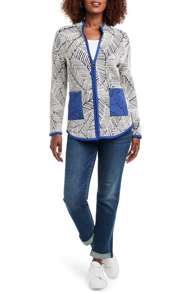 NIC+ZOE New Leaf Zip-Up Jacket, Alternate, color,