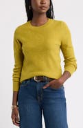 Treasure & Bond Jacquard Cashmere Blend Crewneck Sweater