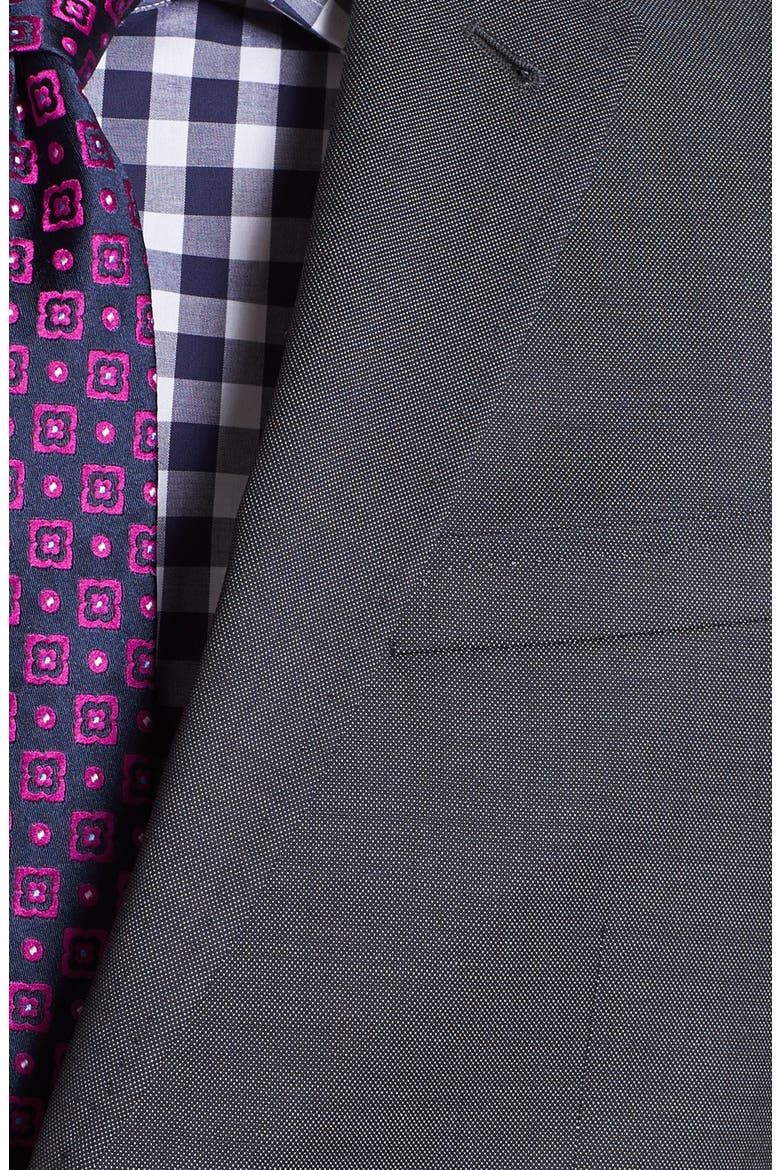 Jones Trim Fit Wool Suit, Alternate, color, CHARCOAL