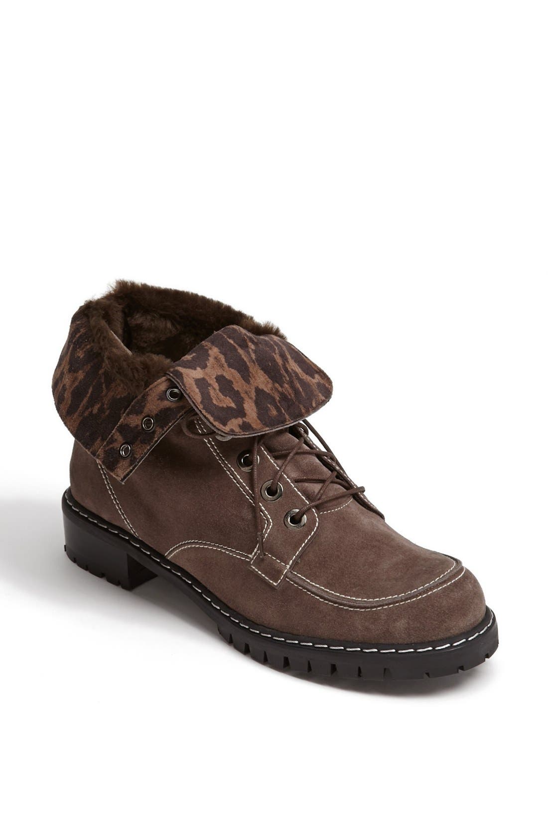 'Trucker' Bootie, Main, color, SEAL VELOUR