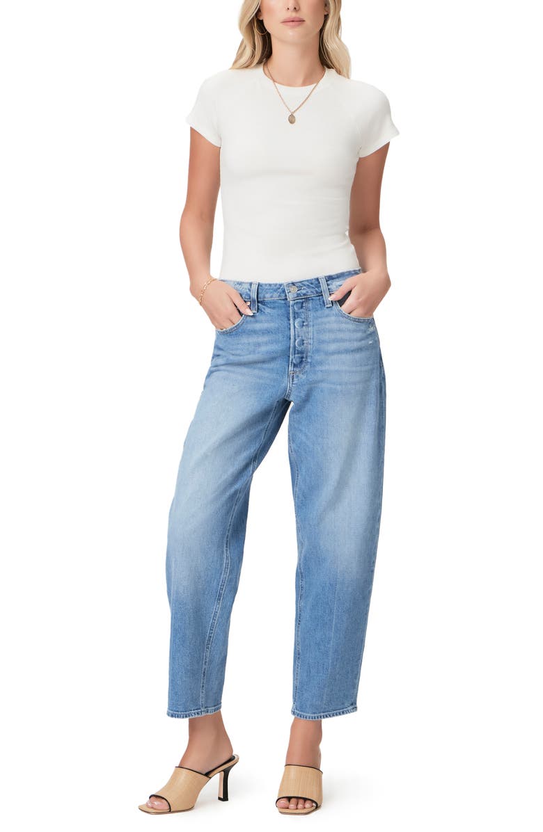 PAIGE Bijou Rib T-Shirt, Alternate, color, Ivory