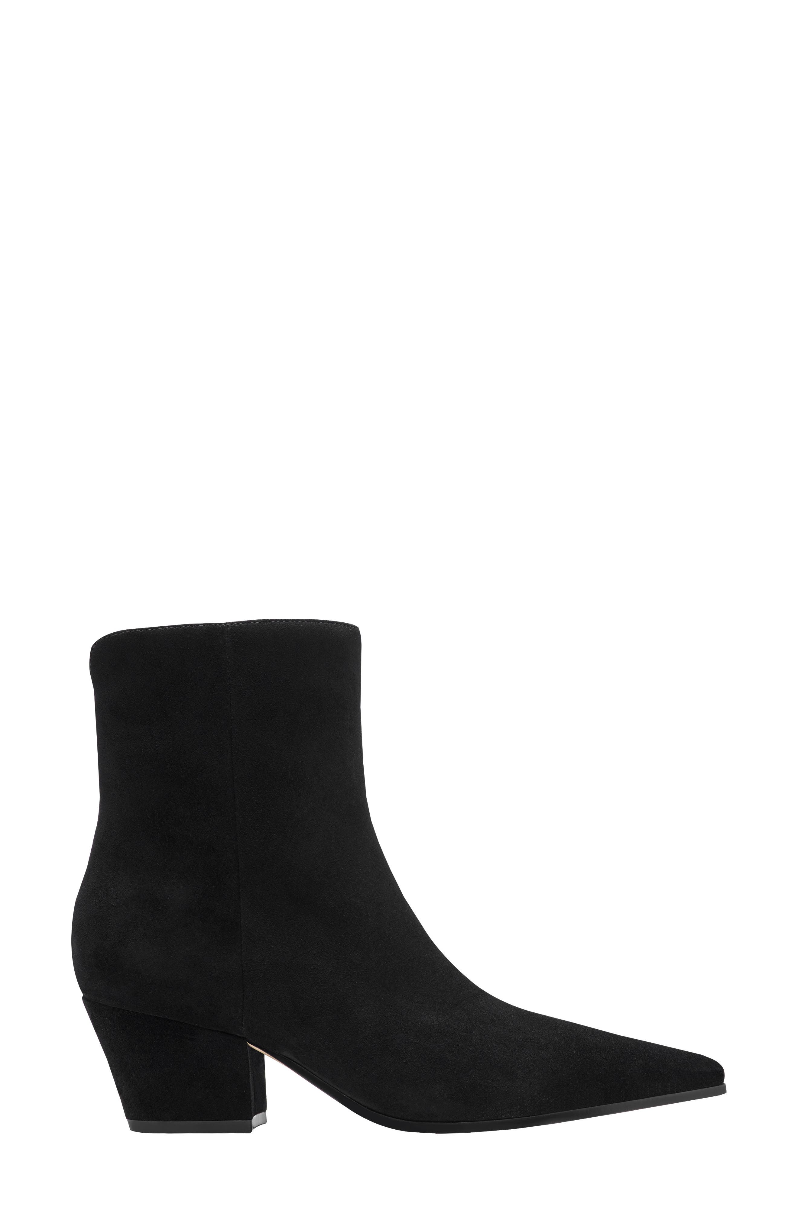 Marc Fisher LTD Mavey Pointed Toe Bootie, Alternate, color, Black