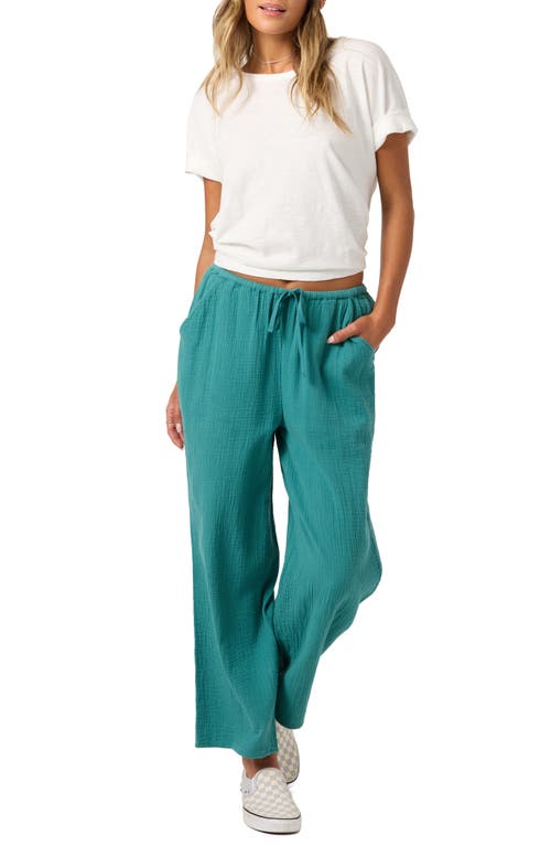 O'neill Brenda Cotton Gauze Wide Leg Pants In Multi