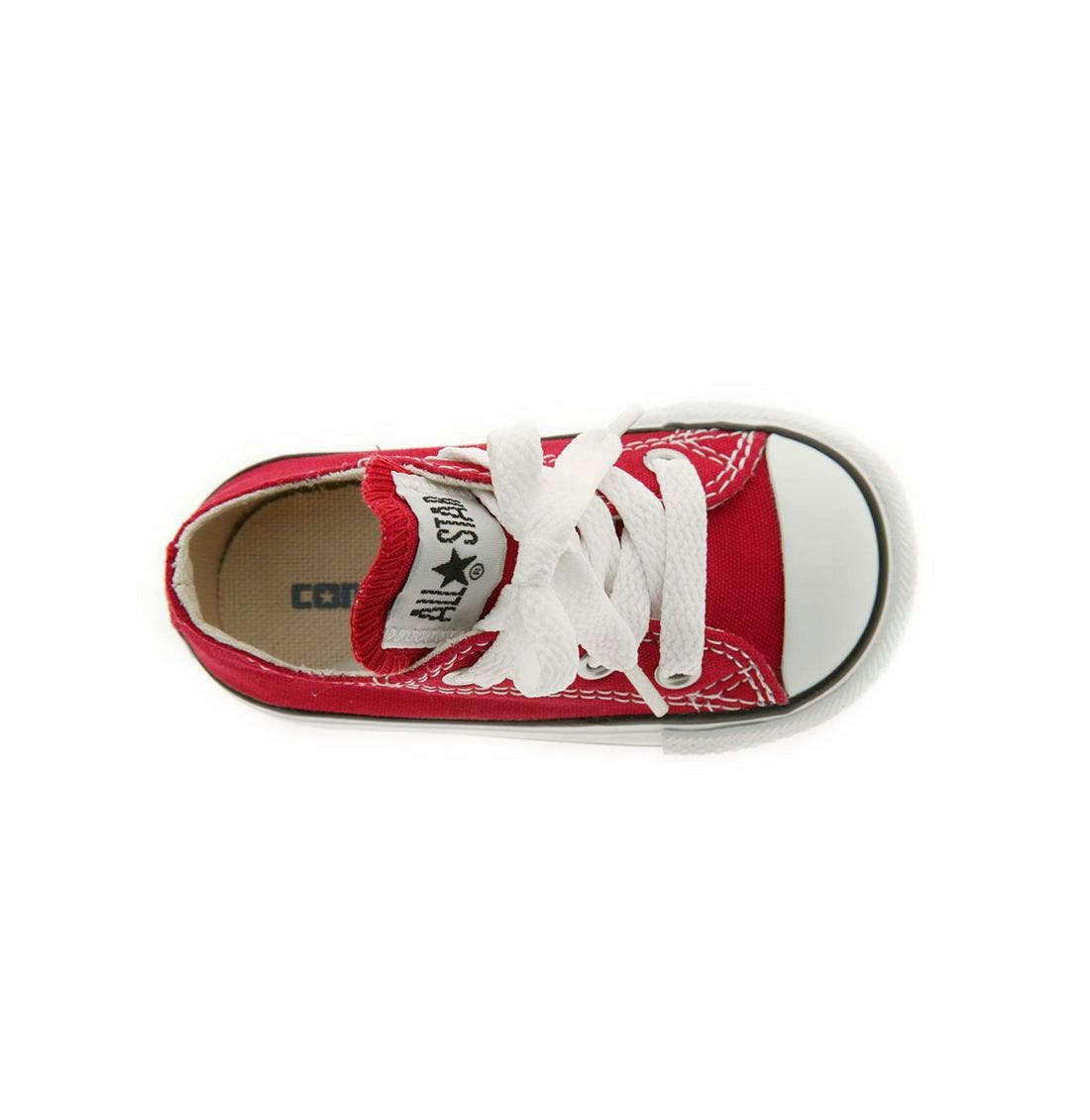 Chuck Taylor® Low Top Sneaker, Alternate, color, RED