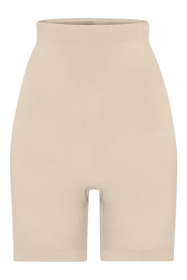 Seamless Sculpt High Waist Shorts, Alternate, color, SAND