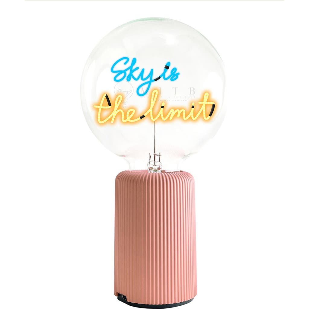 Mitb Sky Is The Limit Portable Table Lamp In Pink