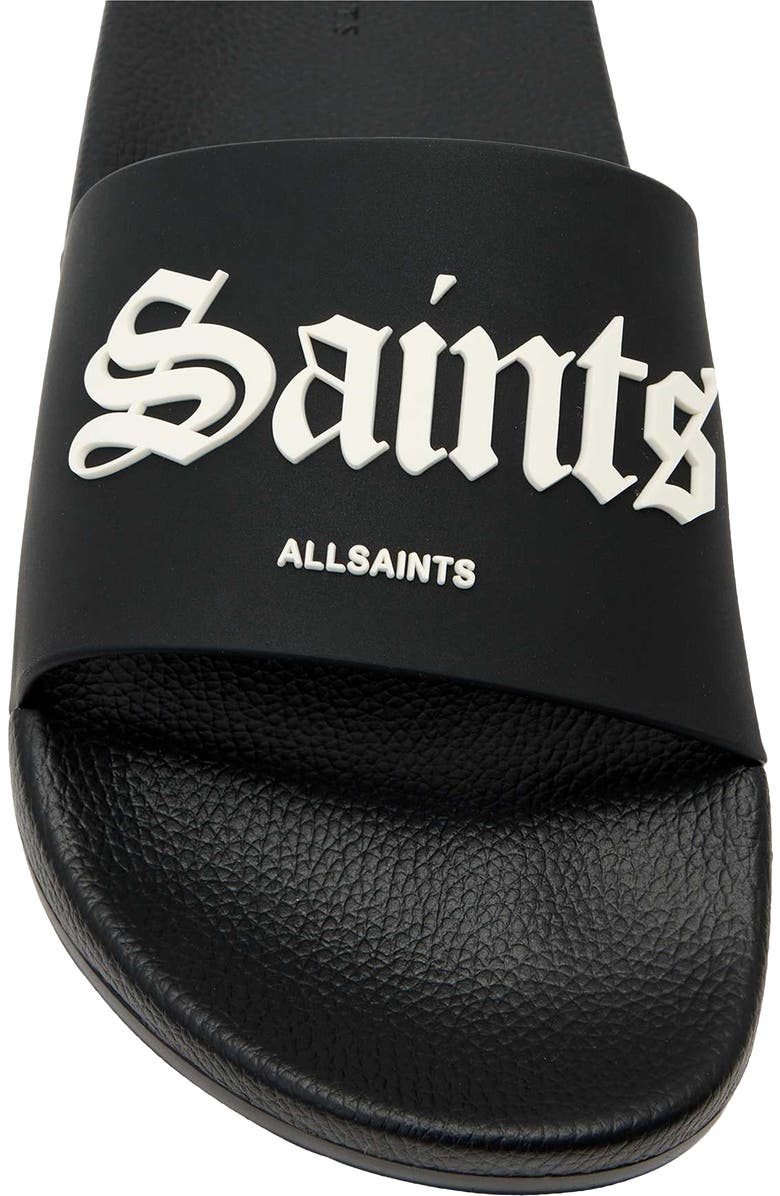 AllSaints Saint Slide Sandal, Alternate, color, Black