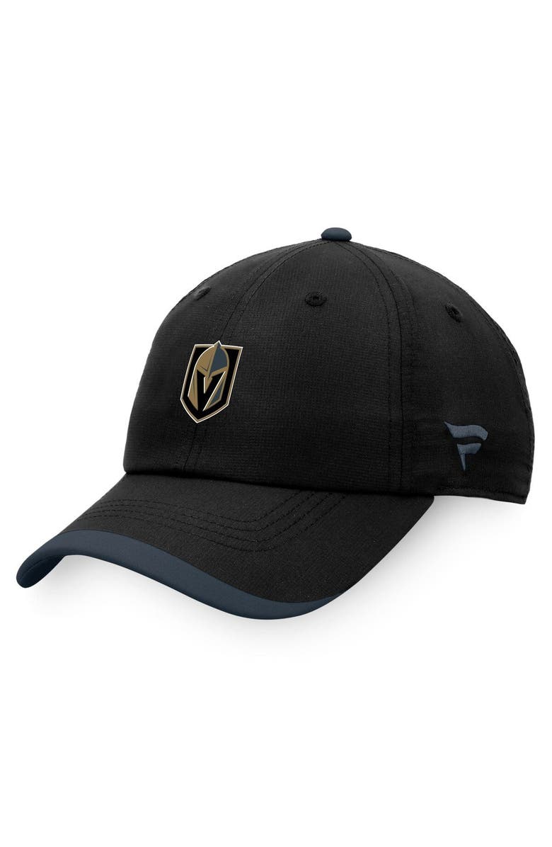 FANATICS Men's Fanatics Branded Black Vegas Golden Knights Authentic Pro Rink Pinnacle Adjustable Hat, Main, color, Black