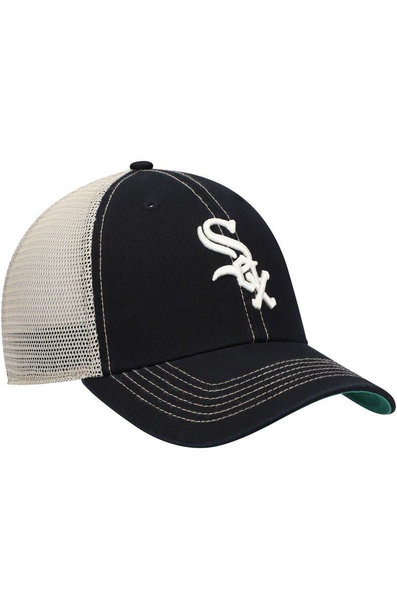'47 Men's '47 Black Chicago White Sox Trawler Clean Up Trucker Snapback Hat, Alternate, color, Black