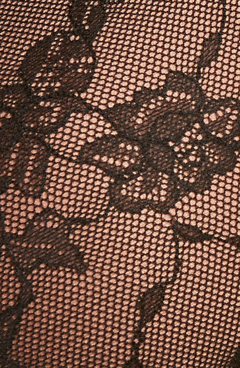 Natori Bliss Allure Lace Contour Underwire Bra, Alternate, color, Black/ Glow