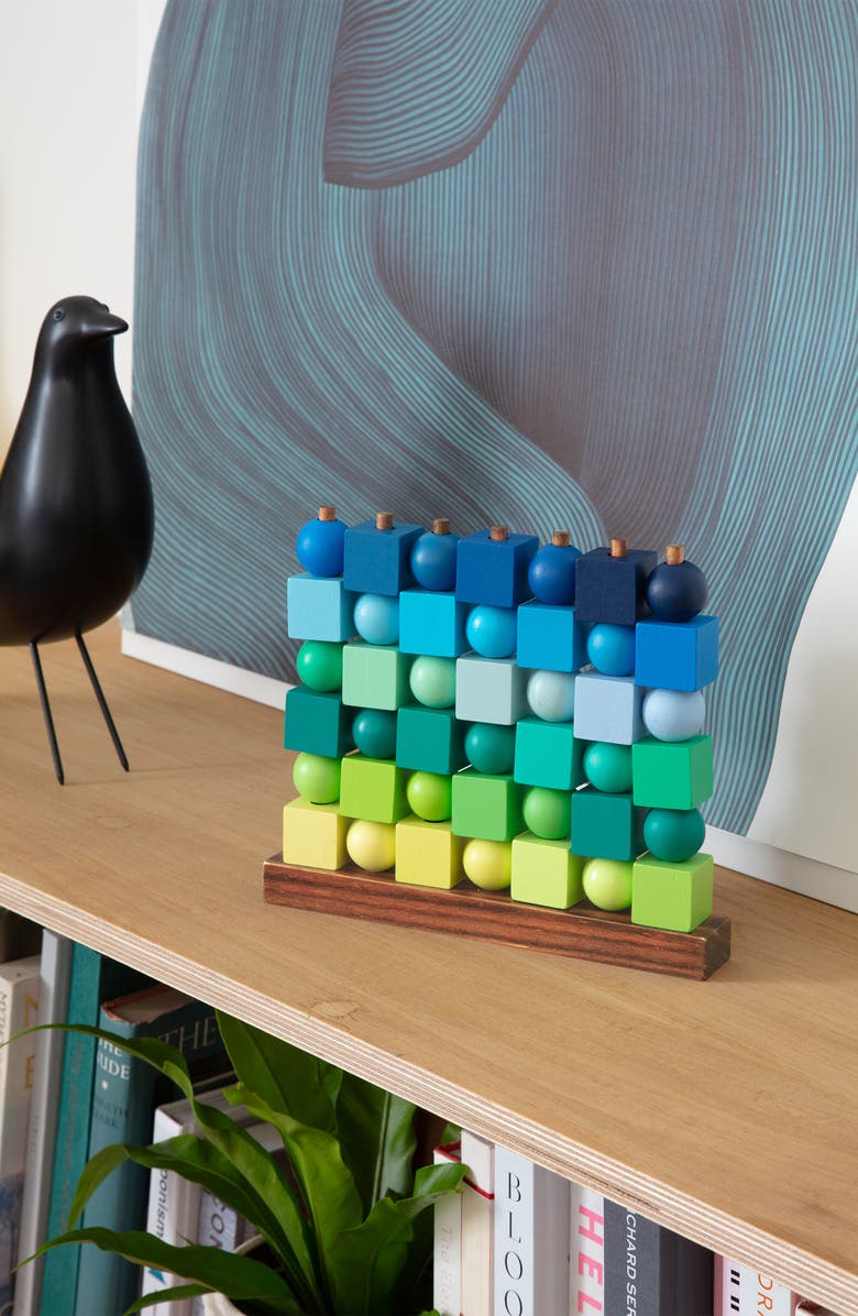 Block Design Four in a Row Cool Block Game, Alternate, color, Cool Multi-Color