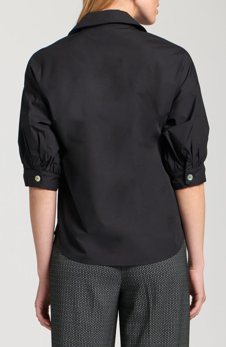APNY Blouson Sleeve Shirt, Alternate, color, Black