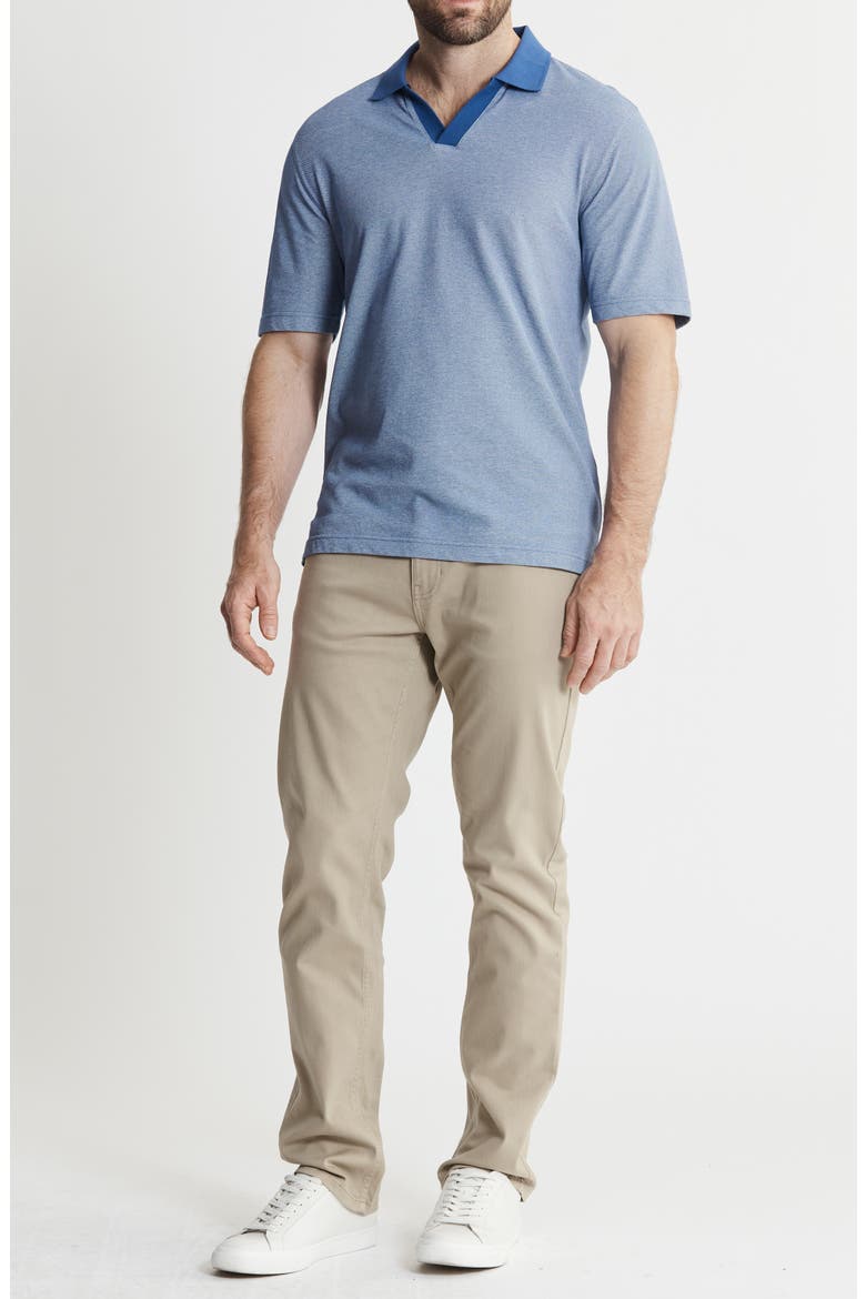 South Hampton Johnny Collar Polo, Alternate, color, BLUE
