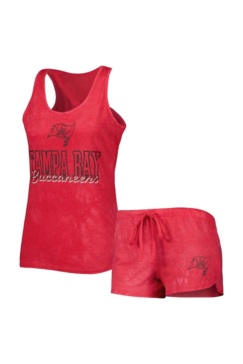 Women's Concepts Sport Red Tampa Bay Buccaneers Billboard Scoop Neck Racerback Tank and Shorts Sleep Set, Main, color, Red