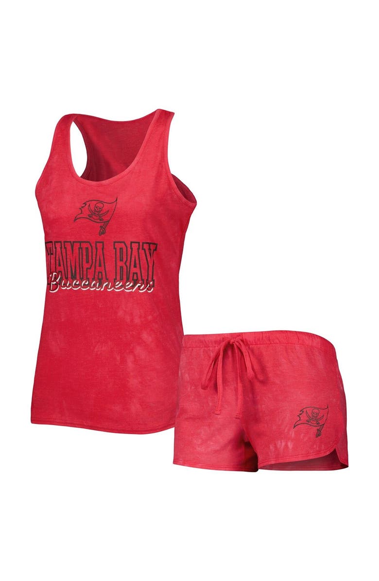 CONCEPTS SPORT Women's Concepts Sport Red Tampa Bay Buccaneers Billboard Scoop Neck Racerback Tank and Shorts Sleep Set, Main, color, Red