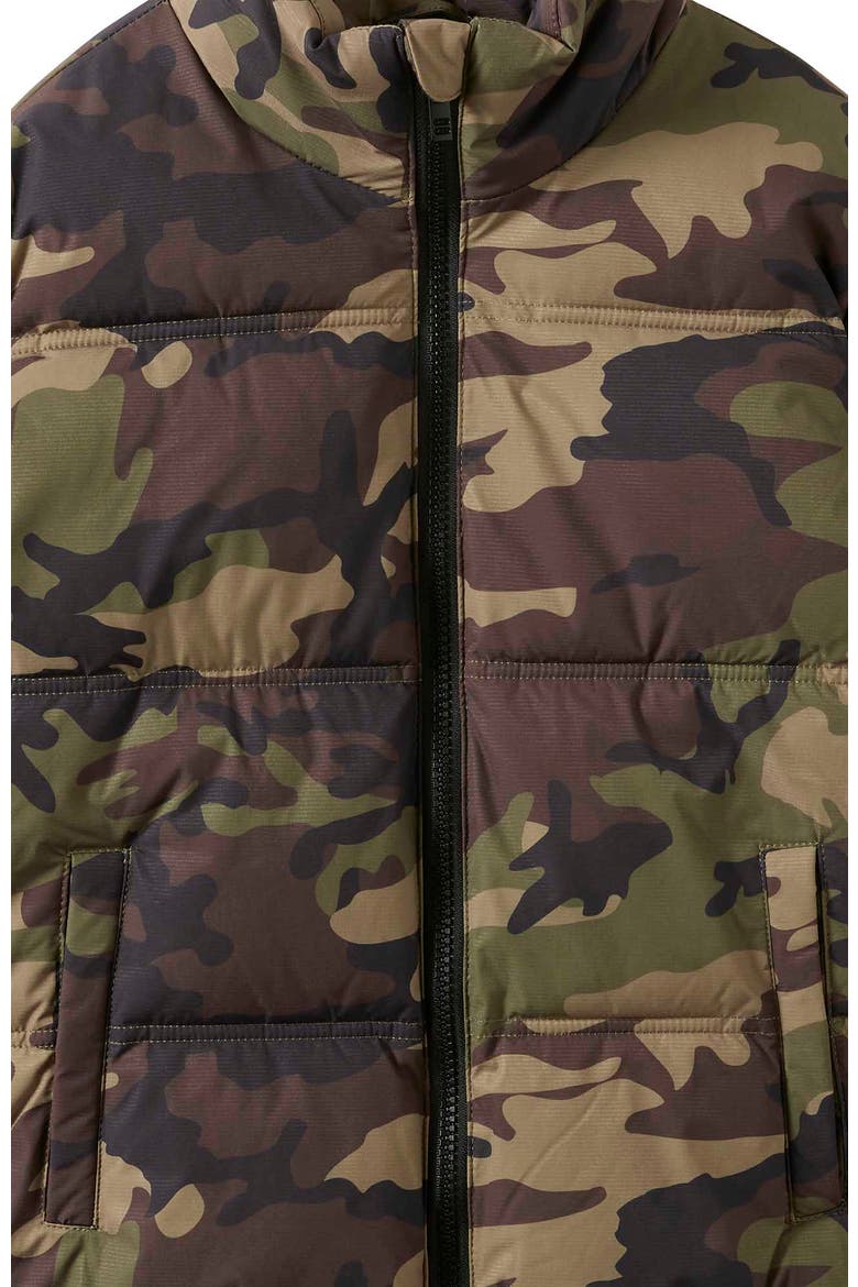 Kid's Arlo Padded Jacket, Alternate, color, Kahki Green Camo  Velvet