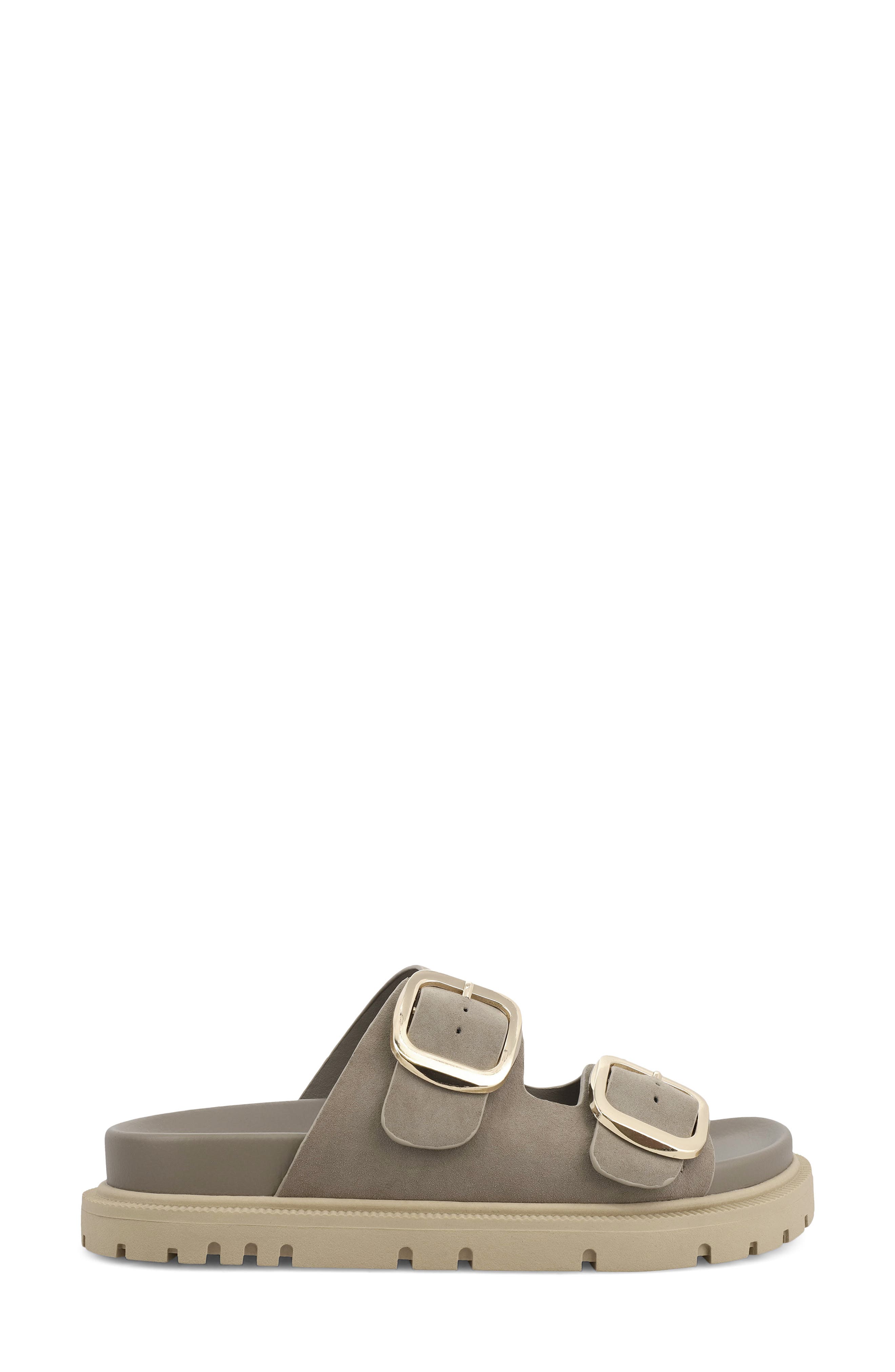 Alttar Slide Sandal, Alternate, color, TAUPE/GOLD