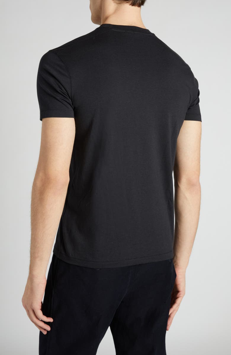TOM FORD Short Sleeve Crewneck T-Shirt, Alternate, color, Black