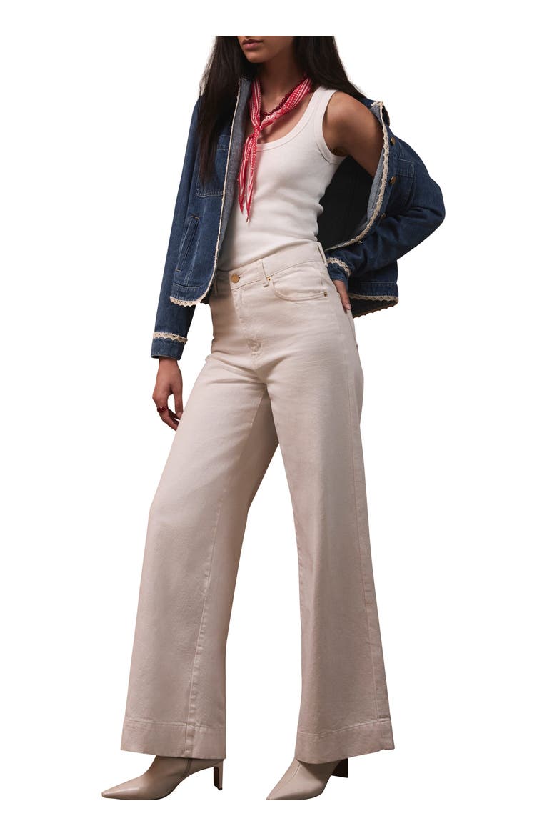 Wide Leg Jeans, Alternate, color, Ivory