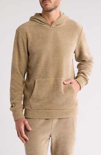 FLEECE FACTORY Plush Faux Suede Hoodie