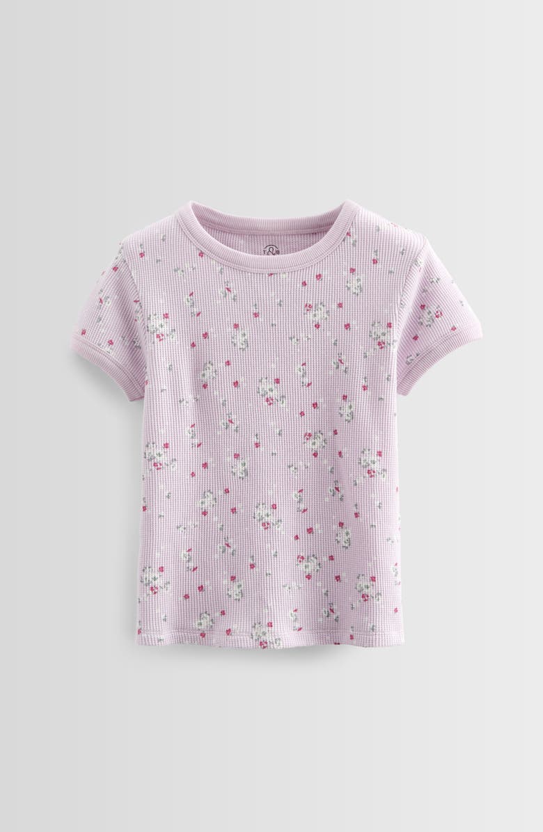 Treasure & Bond Kids' Waffle Thermal T-Shirt, Main, color, Purple Petal Kacy Floral