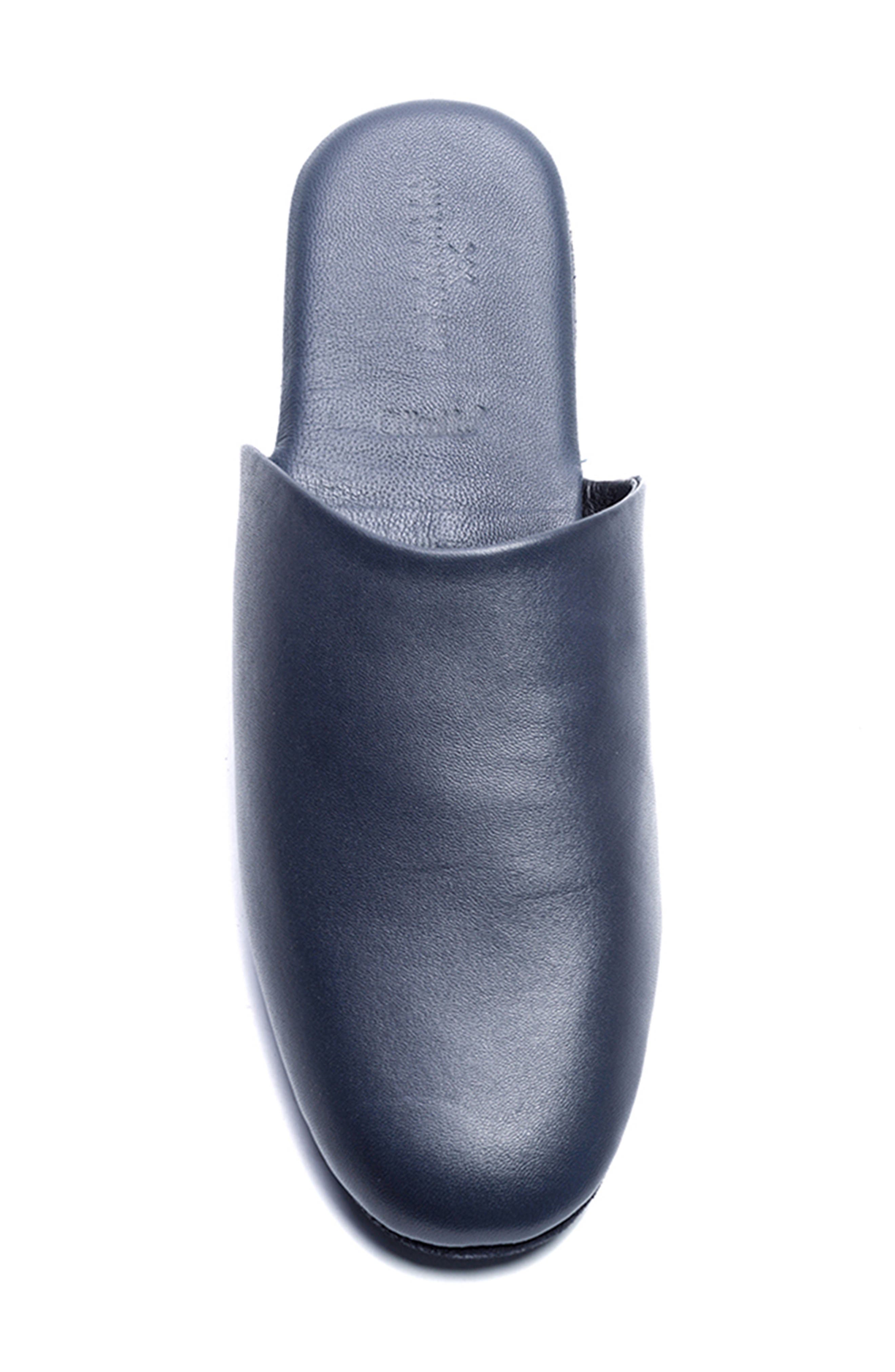 Anthony Veer Clark Leather Scuff Slipper, Alternate, color, 