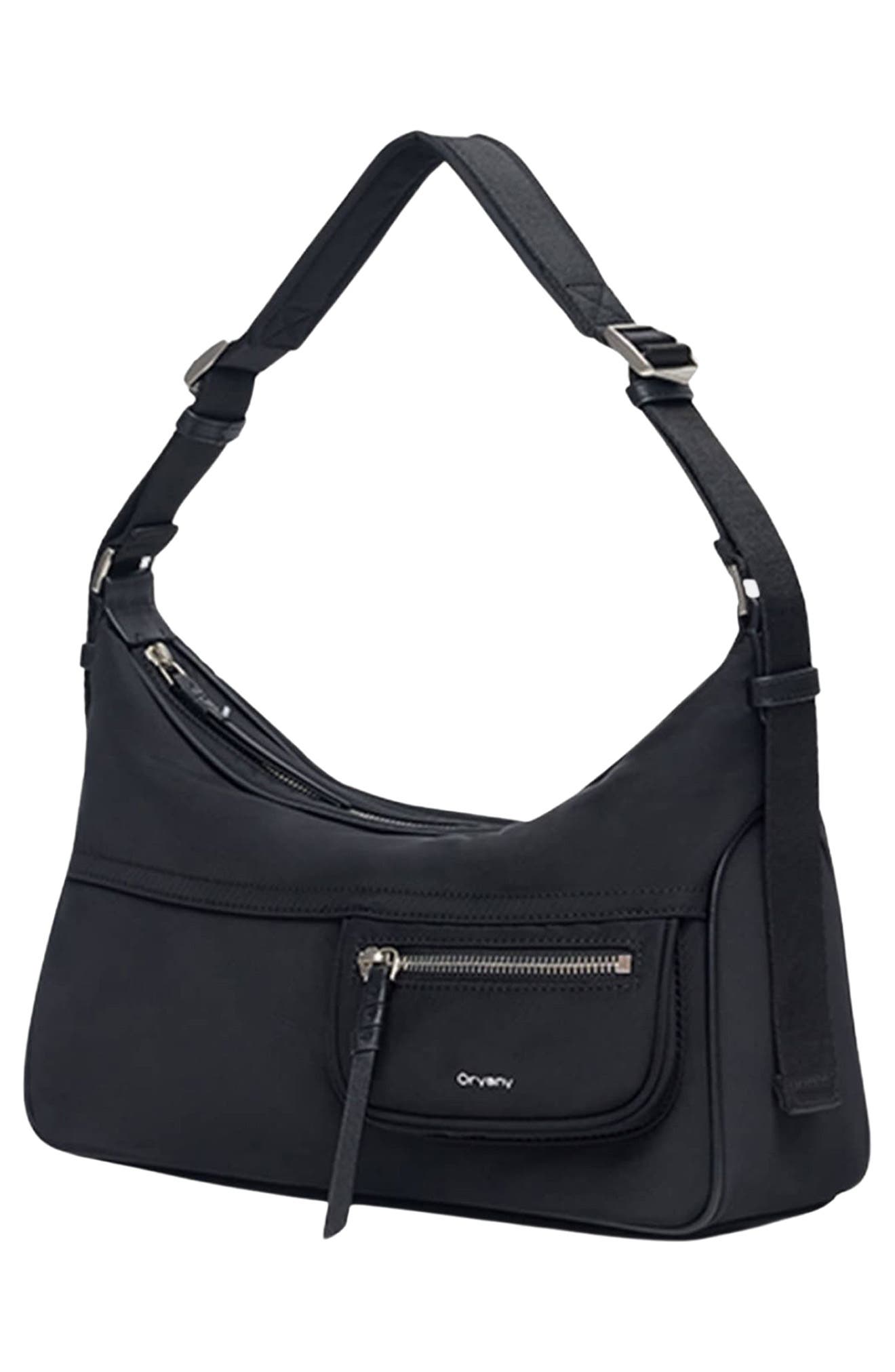 Oryany Dekker Nylon Shoulder Bag, Alternate, color, Black