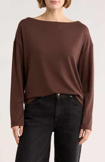 AllSaints Rita Boat Neck Long Sleeve Top