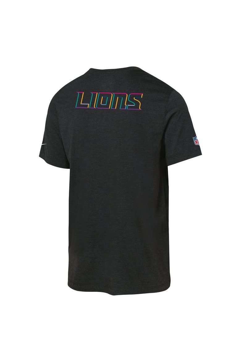 Youth Nike Black Detroit Lions 2025 NFL Crucial Catch Tri-Blend Dri-FIT T-Shirt, Alternate, color, Black