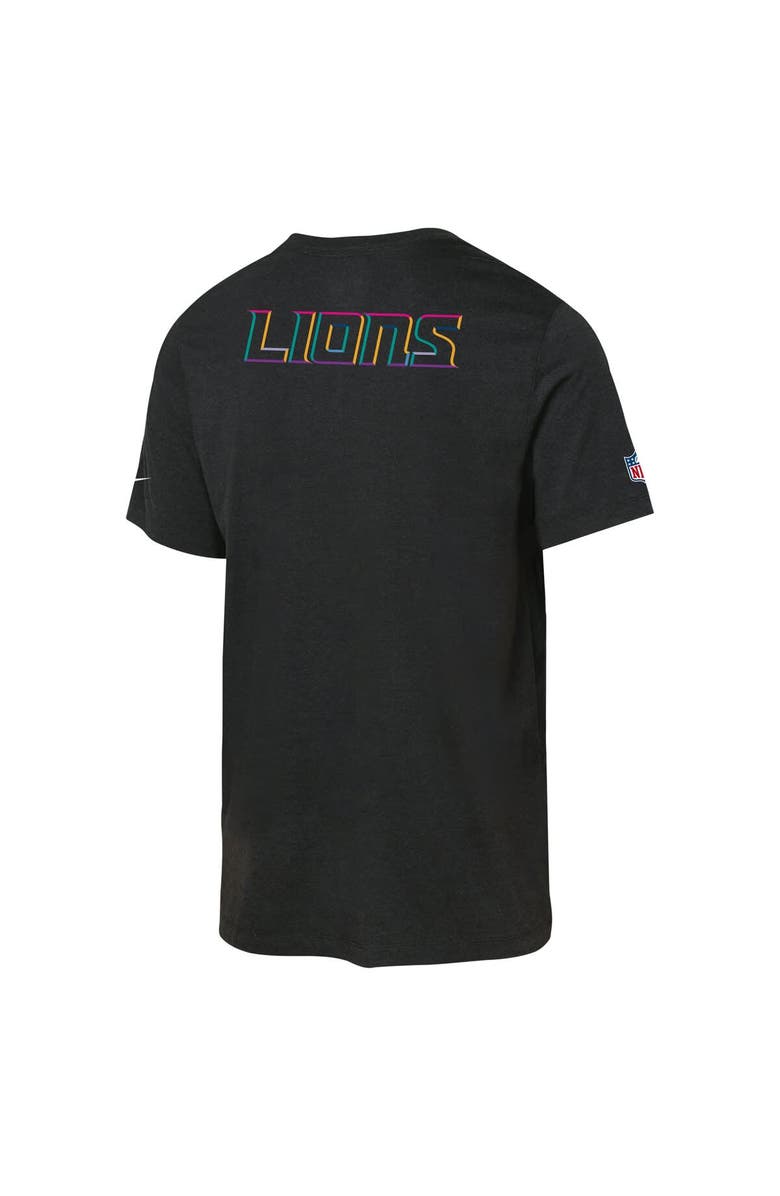 Nike Youth Nike Black Detroit Lions 2025 NFL Crucial Catch Tri-Blend Dri-FIT T-Shirt, Alternate, color, Black