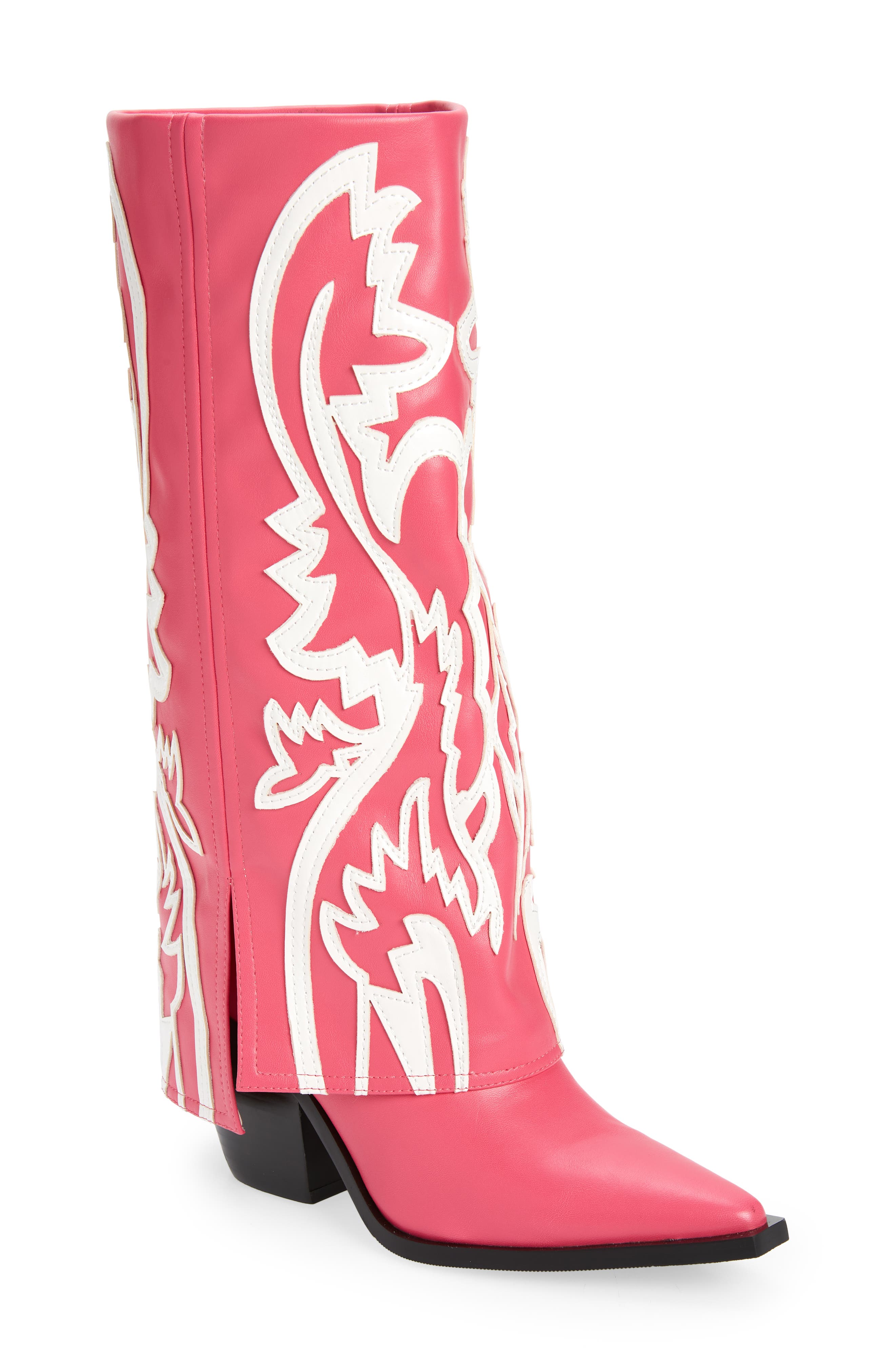 AZALEA WANG Simply Foldover Shaft Boot, Main, color, 