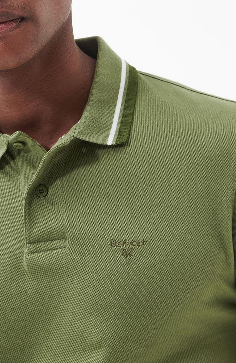 Barbour Otterburn Tipped Cotton Piqué Polo, Alternate, color, 