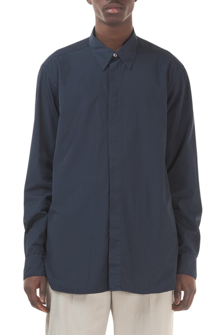 Camicia Trosa Button-Up Shirt, Main, color, NAVY