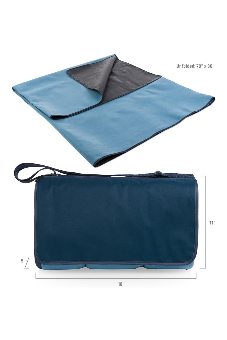 X-Large Outdoor Picnic Blanket Tote Bag, Alternate, color, BLUE