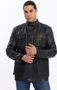 FURNIQ UK Utility Leather Jacket