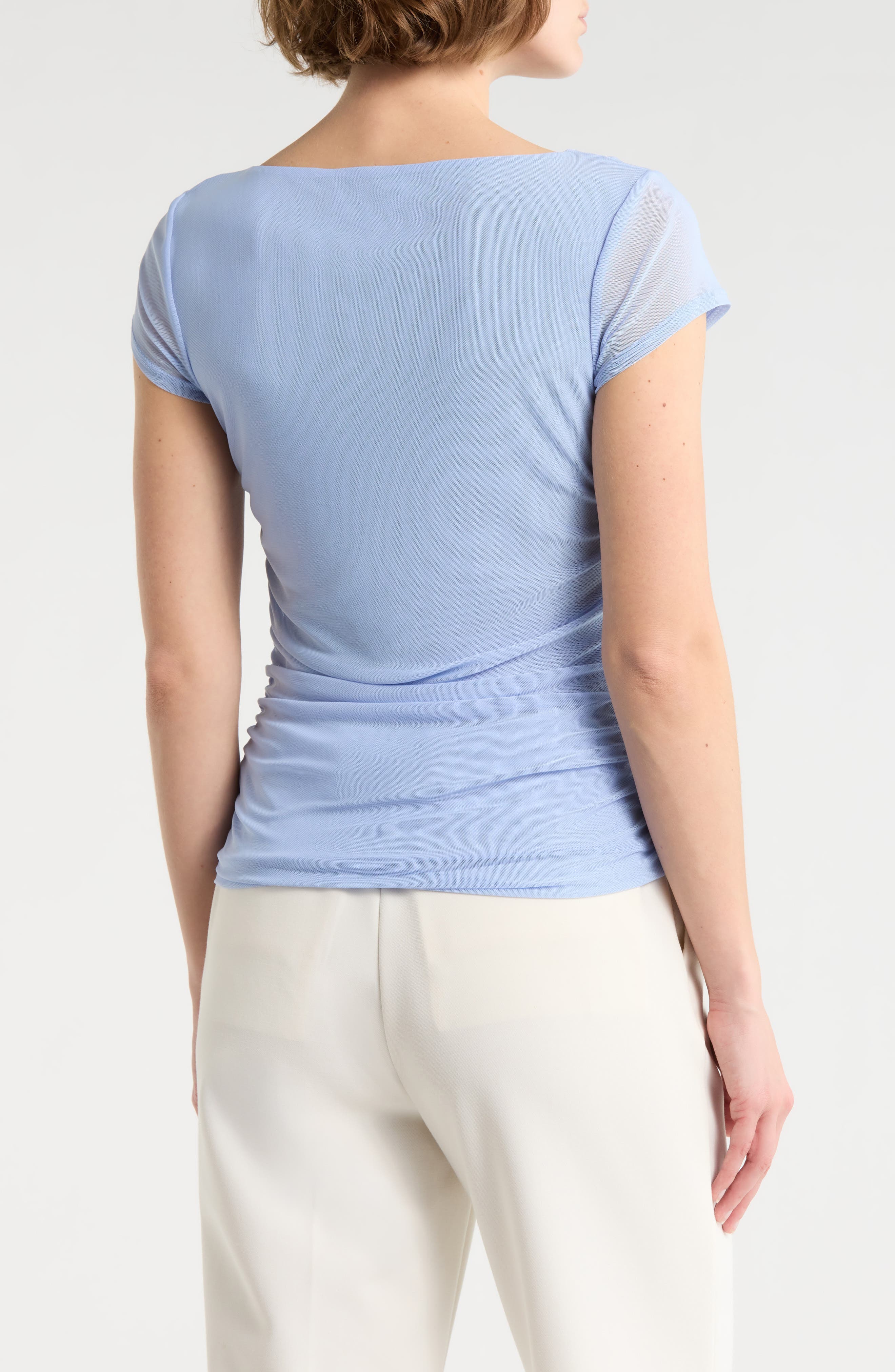 Ruched Cap Sleeve Top - image 4
