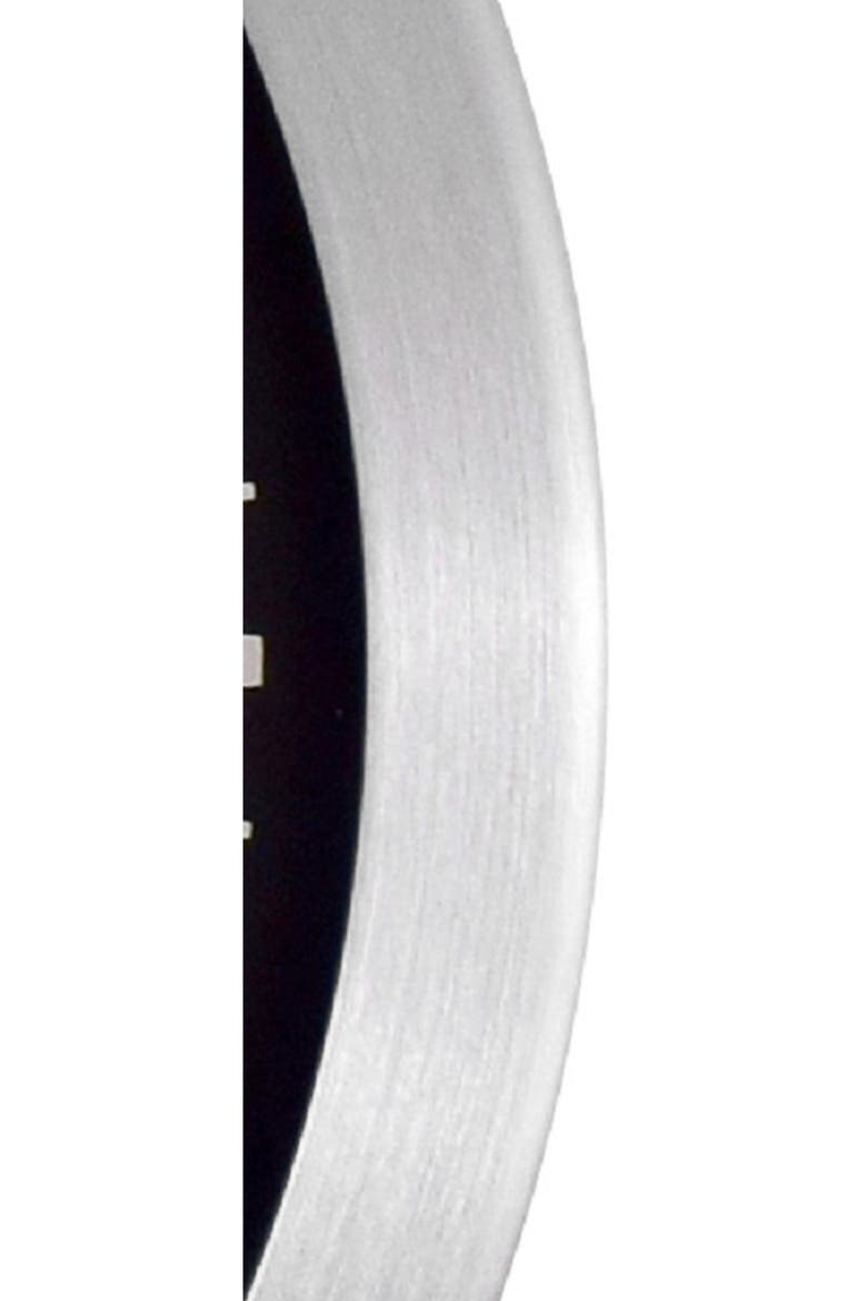 Aluminum Wall Clock, Alternate, color, SILVER
