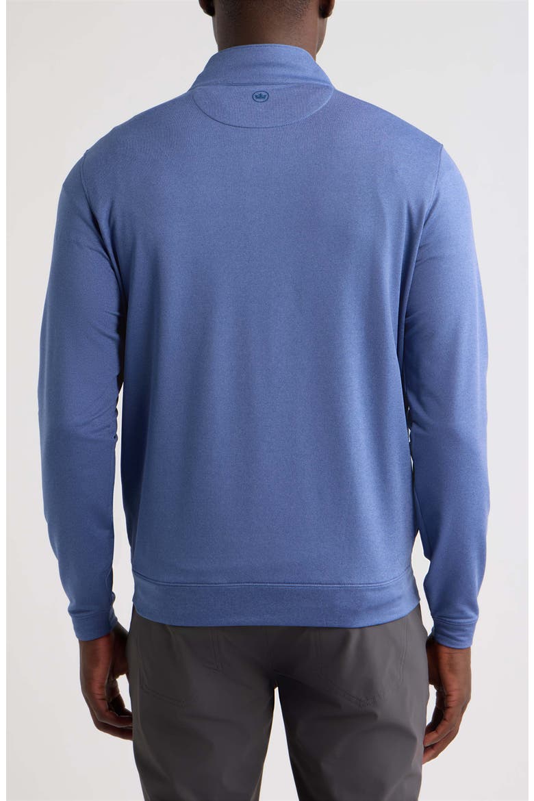 Perth Mélange Performance Quarter-Zip Pullover, Alternate, color, BALI BLUE