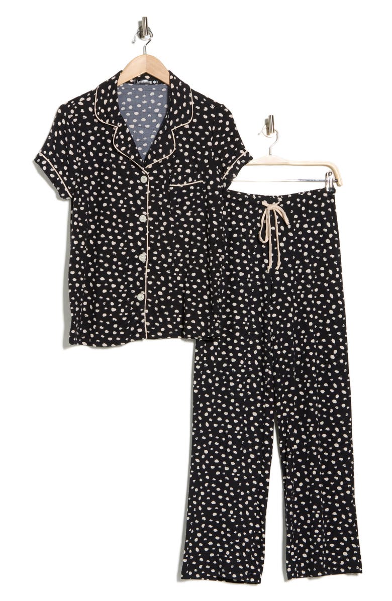Tart Ginnie Brushed Jersey Pajamas, Alternate, color, Animal Dot