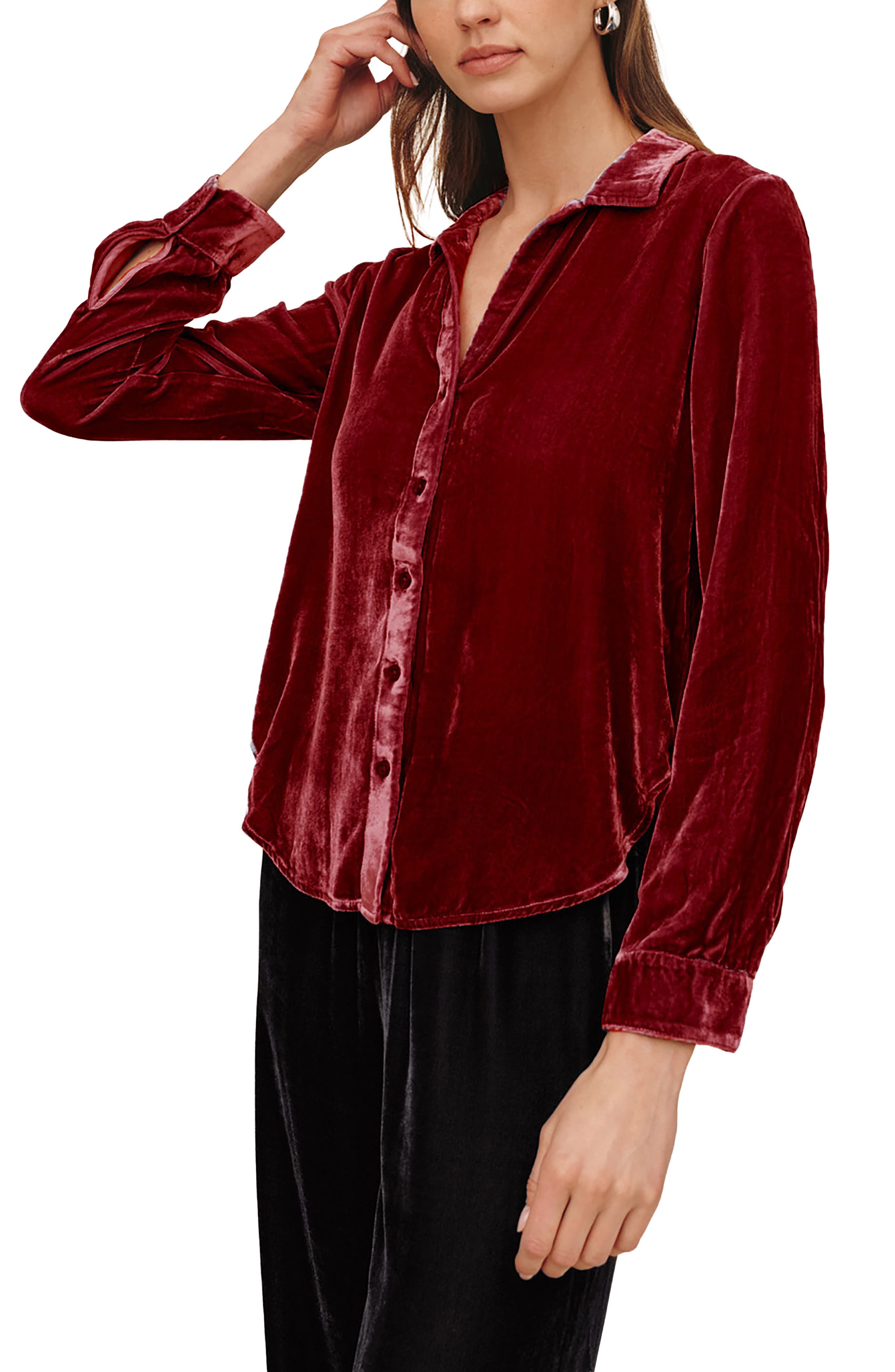 Bella Dahl Velvet Shirt (Women) | Nordstrom