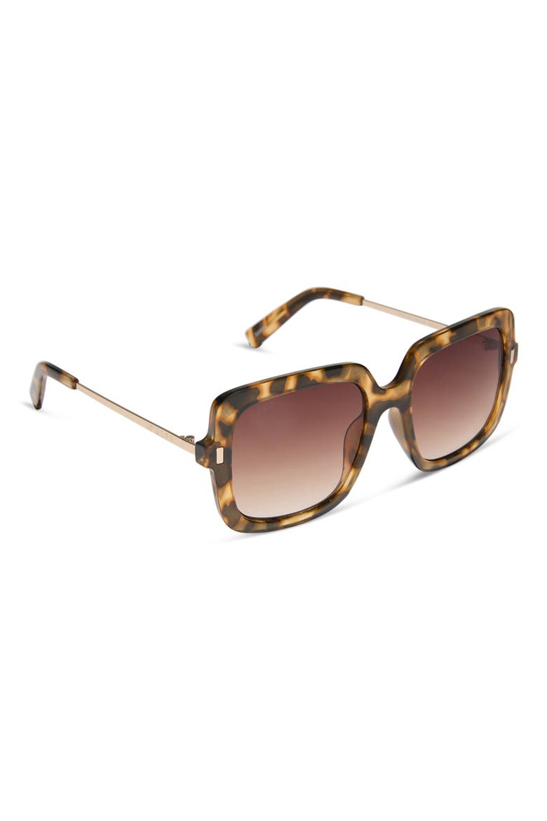 54mm Square Sunglasses, Alternate, color, SAND TORT