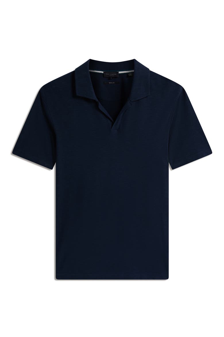 Anito Cotton & Linen Polo, Alternate, color, NAVY