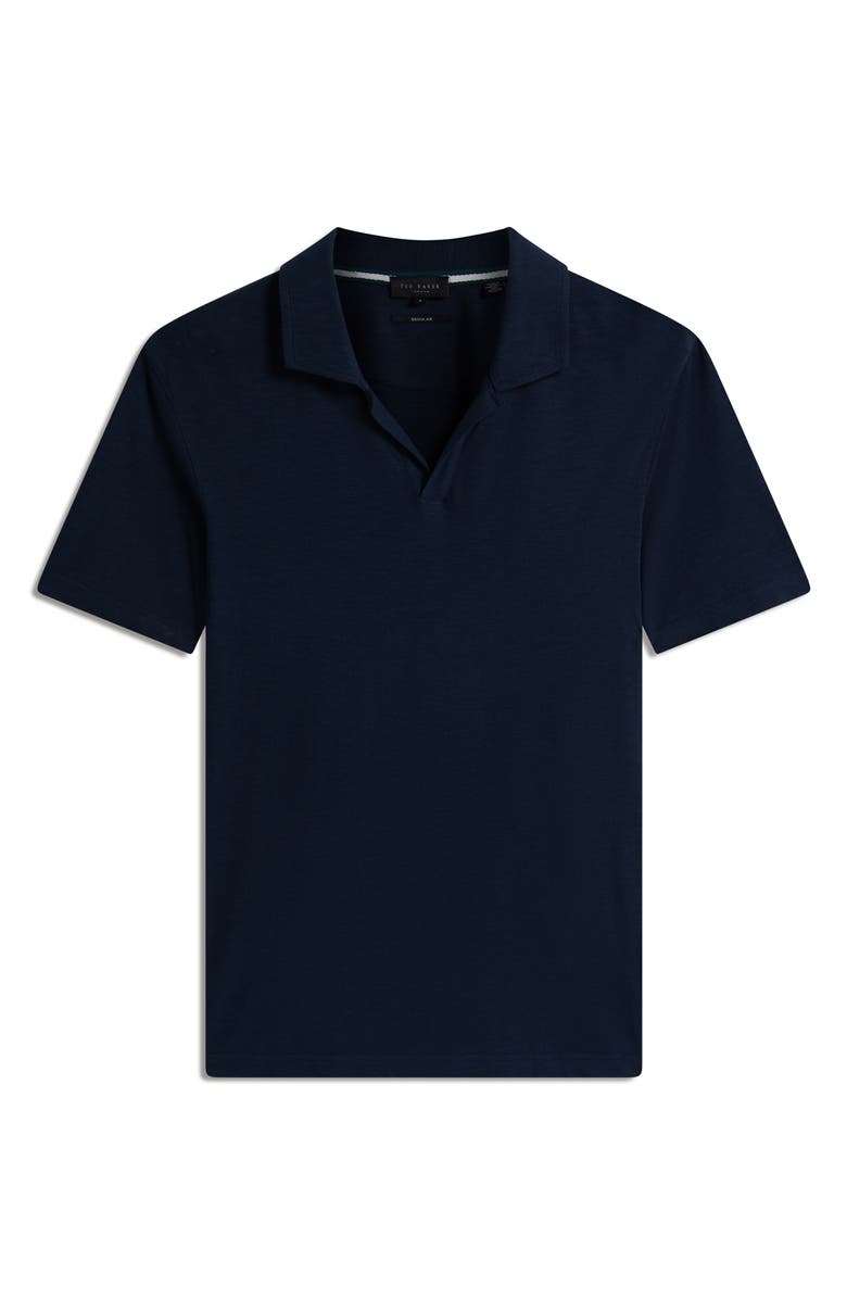 Ted Baker Anito Cotton & Linen Polo, Alternate, color, Navy