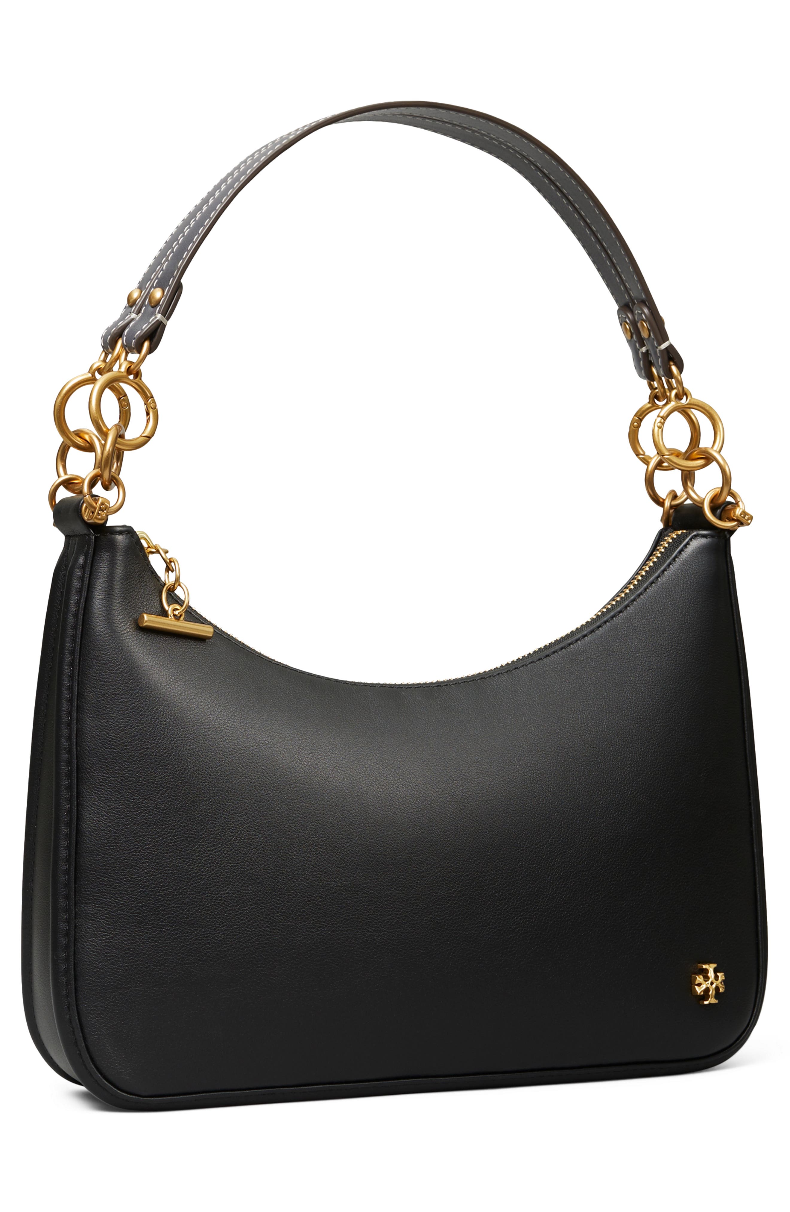 Tory Burch 151 Mercer Leather Crescent Bag, Alternate, color, 