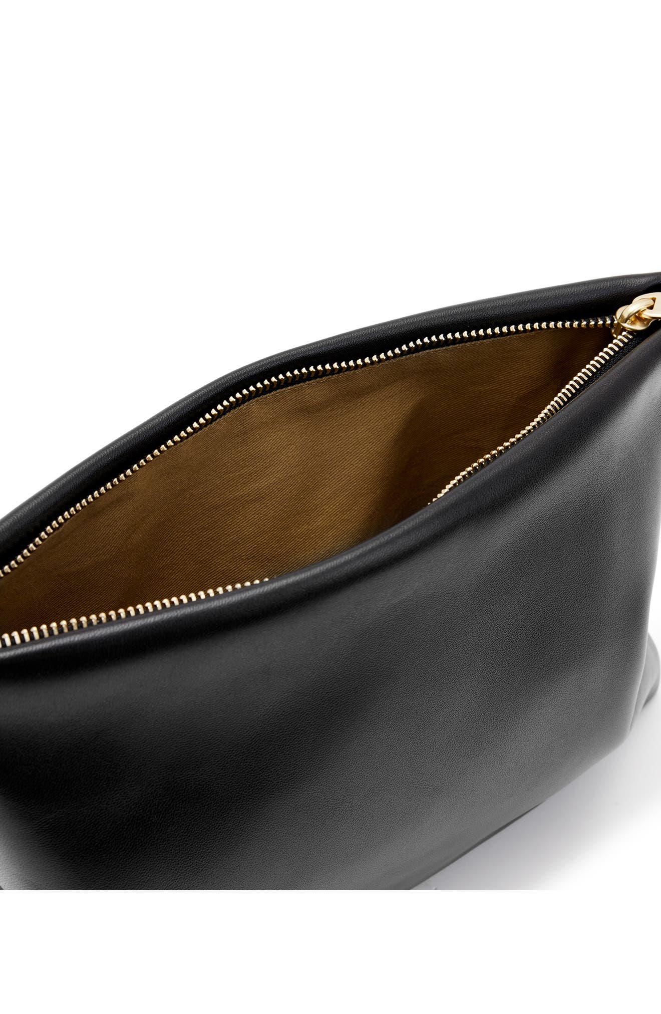 AllSaints Bettina Leather Clutch, Alternate, color, 